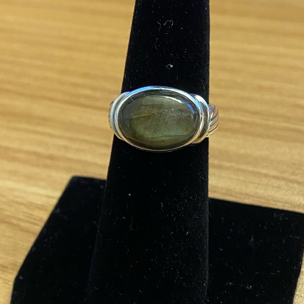 Beautiful green tourmaline 925 sterling silver ring